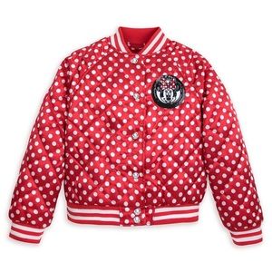 Minnie Mouse Satin Polka Dot Jacket girls size 9/10